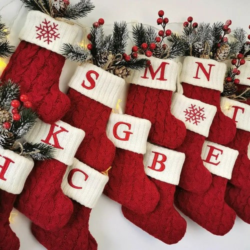 Letters christmas stocking - christmas, new