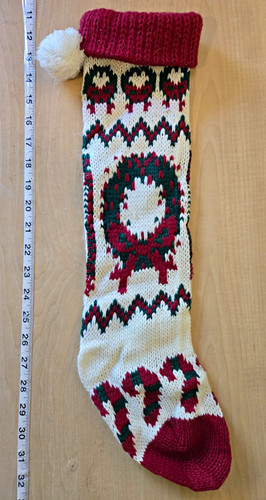 Vintage knitted yarn christmas - knitted,