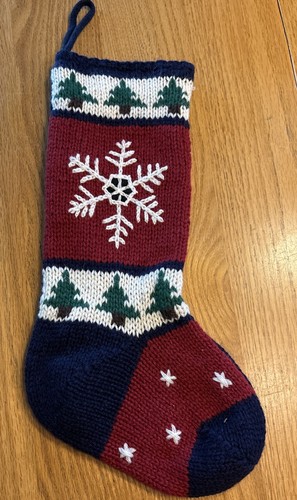 Knit 100 wool christmas - wool,